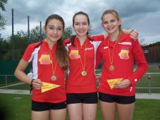 Die erfolgreiche TSG-Staffel legte über die 800m-Distanz mehr als 50m zwischen sich und die Zweitplatzierten und siegte in7:21,41min