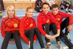 Unsere vier bärenstarken F-Kader TSG-Athletinnen und -Athleten