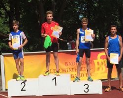 Leon Leferenz gewinnt für die TSG 1862 Weinheim den badischen Vierkampftitel der Schüler