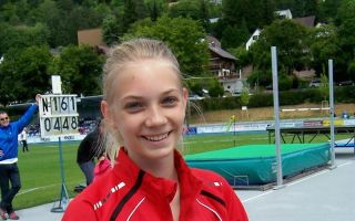 Bianca Stichling sprang mit 1,61m zur Vizemeisterschaft