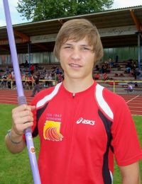 Tobias Jaugstetter nach seinem Sieg bei den Badischen Schülermeisterschaften